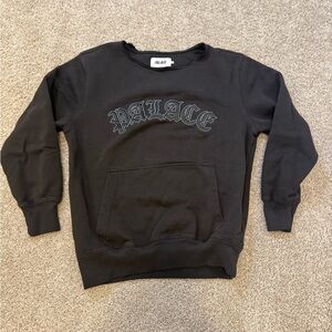Palace Skateboard Black‎ Sweatshirt Medium NO HOOD